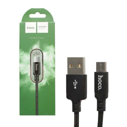 Кабель hoco. Times Speed Charging Cable разьем USB – Micro USB, 1 м (X14) Черный