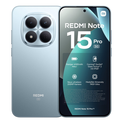 Xiaomi Redmi Note 15 Pro 5G 12/256Gb Glacier Blue, голубой