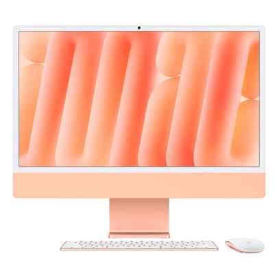 Apple iMac 24" (M4 10C CPU, 10C GPU, 2024) Retina 4,5K, 16Gb, 256Gb SSD (MWV83) Orange, оранжевый