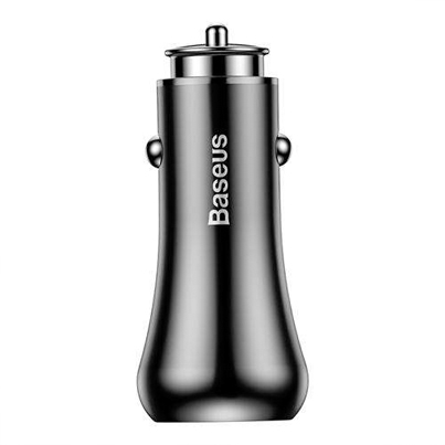 Автомобильное зарядное устройство Baseus 2 USB Quick Charge 18W Gentry Series Черный