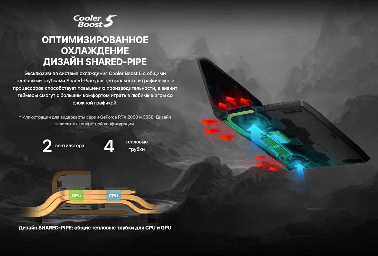 Ноутбук MSI Katana 17 (B13UCX-1428XRU) Core i5 13420H/16Gb/512Gb SSD/NV RTX2050 4Gb/17.3