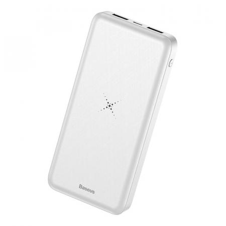 Внешний аккумулятор с функцией беспроводной зарядки Baseus M36 10000mAh (PPALL-M3602) Белый Внешний аккумулятор с функцией беспроводной зарядки Baseus M36 10000mAh (PPALL-M3602) Белый