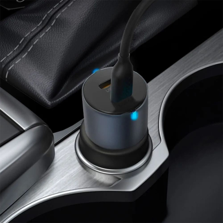 АЗУ Deppa 2xUSB-C, PD, 60W (11223) Металл, серый АЗУ Deppa 2xUSB-C, PD, 60W (11223) Металл, серый