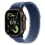 Apple Watch Ultra 3 (2025), 49 мм корпус из титана цвета «Black», ремешок Trail Loop размера S/M цвета «Blue/Bright Blue»