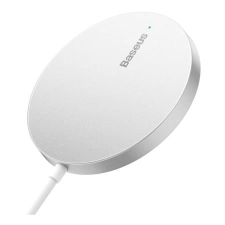 Беспроводное зарядное устройство Baseus Simple Mini3 Magnetic Wireless Charger 15W CCJJ040012 (BS-W529) White, белый