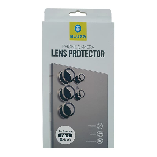 Защитное стекло для Galaxy Z Fold6, BlueO Camera lens Armor metal 3 шт. Черное