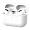 Силиконовый чехол с ремешком для AirPods Pro 2 White, белый