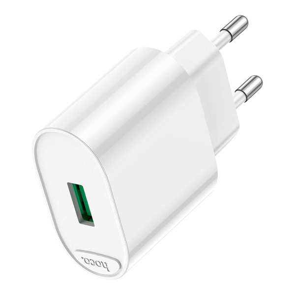 Зарядное устройство USB-A hoco. QC3.0 FAST 3A, 18Вт (C109A) Белый