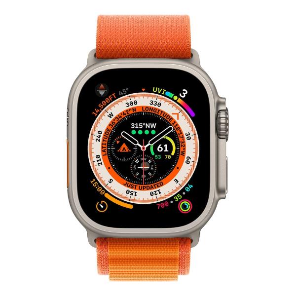 Ремешок WiWU Alpine Loop для Apple Watch Ultra 42/44/45/49 мм Оранжевый