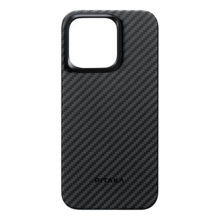 Чехол для iPhone 15 Pro Pitaka MagEZ Case 4 (KI1501P) Чёрно-серый