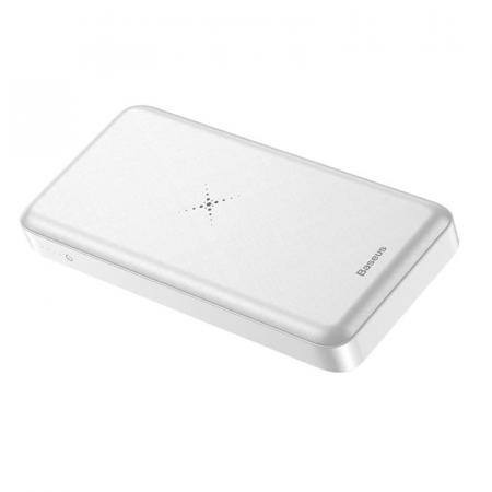 Внешний аккумулятор с функцией беспроводной зарядки Baseus M36 10000mAh (PPALL-M3602) Белый Внешний аккумулятор с функцией беспроводной зарядки Baseus M36 10000mAh (PPALL-M3602) Белый
