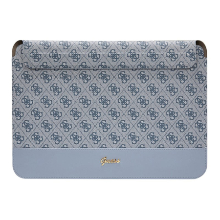 Чехол Guess для ноутбуков 13"/14" Sleeve 4G Bottom stripe Metal logo (GUCS14PS4SGB) Голубой