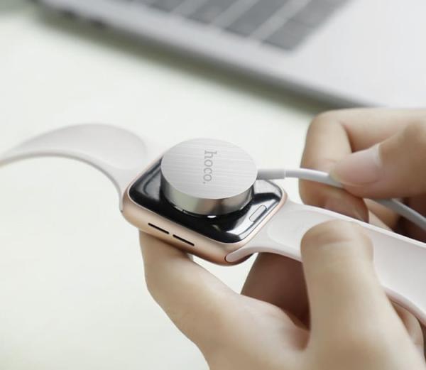 USB кабель для беспроводной зарядки hoco. Watch wireless charger для Apple Watch (CW16) White, белый