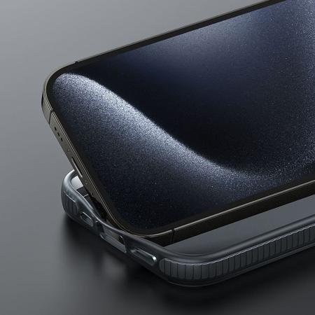 Чехол hoco. DROP PROOF Magnetic Smartphone Case для Apple iPhone 15 Pro Прозрачный черный