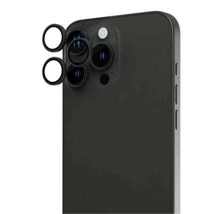 Защитное стекло для камеры iPhone 15 Pro/15 Pro Max SUPGLASS Anti Glare Camera lens glass (XC-31) Чёрный