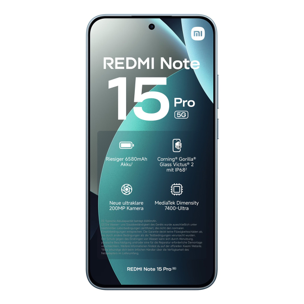 Xiaomi Redmi Note 15 Pro 5G 12/512Gb Glacier Blue, голубой