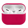 Силиконовый чехол с ремешком для AirPods Pro 2 Rose Red, розовый