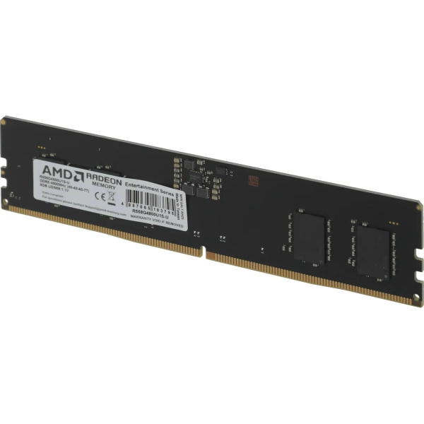 Оперативная память AMD Radeon R558G4800U1S U DDR5 8GB 4800MHz CL40 DIMM 1x8