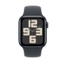 Apple Watch SE (2024), 44 мм корпус из алюминия цвета «Midnight», ремешок Sport Band размера S/M цвета «Midnight»
