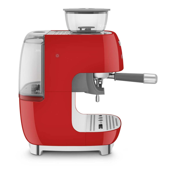 Кофемашина эспрессо со встроенной кофемолкой SMEG 50s style (EGF03RDEU) Красный