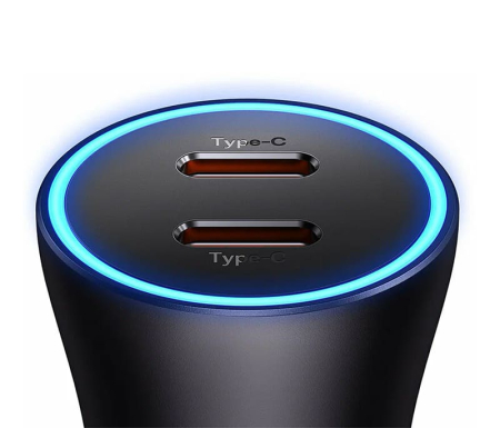 Автомобильное зарядное устройство Baseus Golden Contactor Pro Dual Fast Charger Car Charger C+C 40 Вт (CGJP000013) Dark Gray Автомобильное зарядное устройство Baseus Golden Contactor Pro Dual Fast Charger Car Charger C+C 40 Вт (CGJP000013) Dark Gray