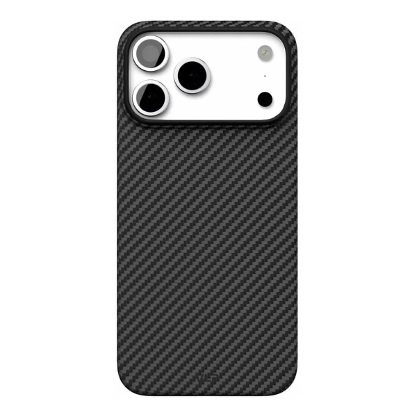 Чехол для iPhone 17 Pro с MagSafe VLP Kevlar Case Чёрный