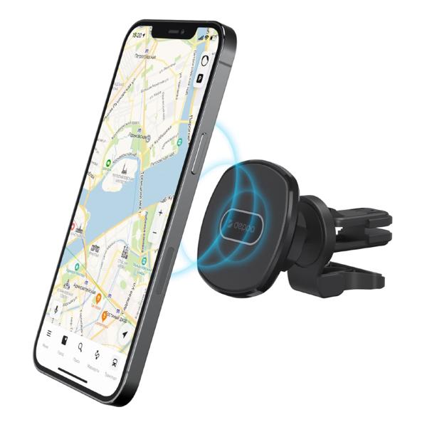 Автомобильный держатель Deppa Mage Safe для iPhone, магнитный (55186) Черный